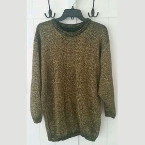 Gold Metallic Holiday Party Sweater